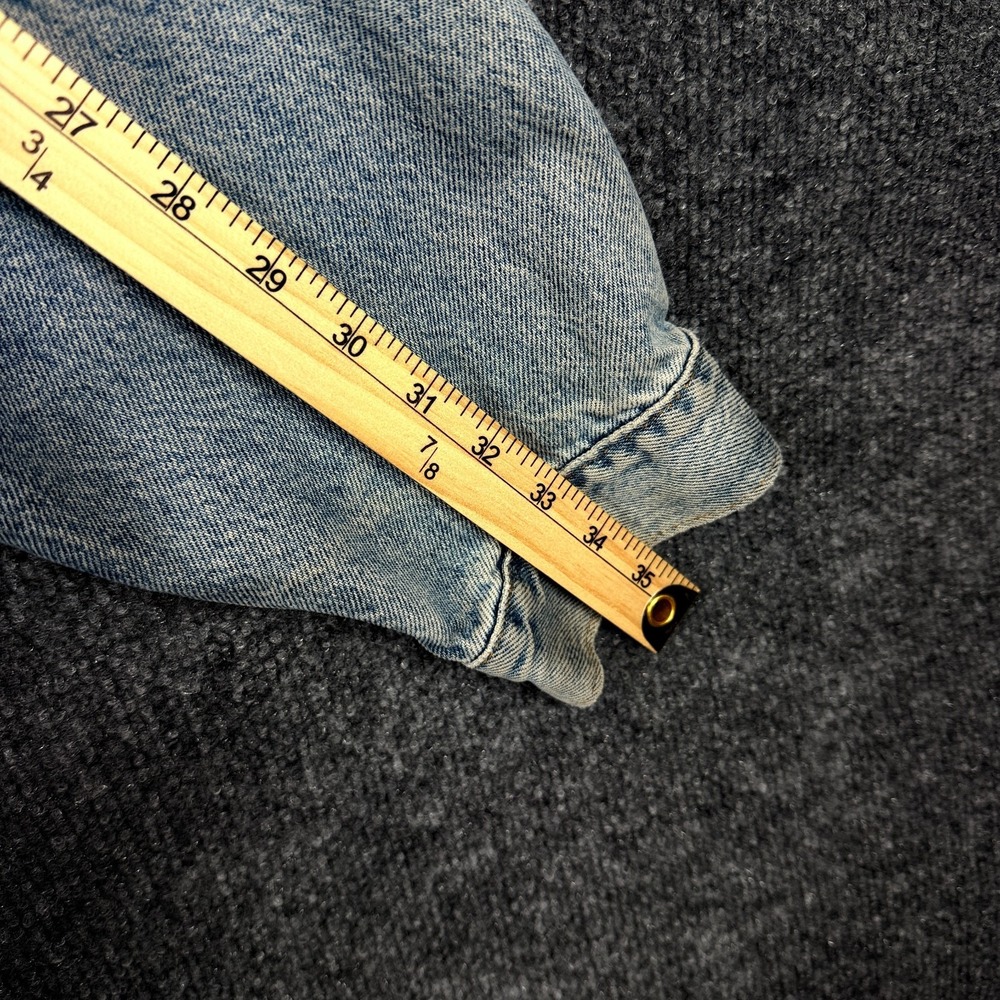 Vintage 90s Levis 70507 0389 Denim Trucker Jacket Mens XL Hand Pockets Light Was - Picture 12 of 13
